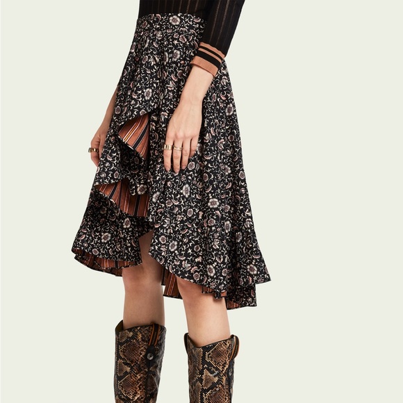 SCOTCH & Soda Palm Cove Mixed Print Skirt - Picture 1 of 9